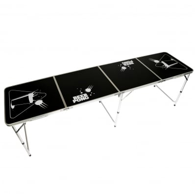 Official Size 8 Foot Folding Beer Pong Table BBQ Drinking Party