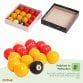 Full Size UK Regulation 16 Red and Yellow Pool Ball Set 2"