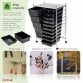 15 Drawer Storage Mobile Makeup Salon Trolley Portable Organiser