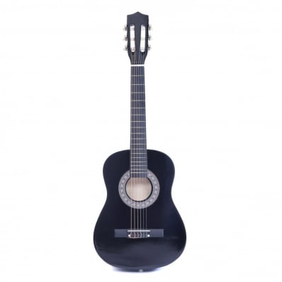 Black 34" Half Size 1/2 6 String Classical Acoustic Guitar