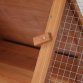 Wooden Outdoor Triangle Rabbit Guinea Pig Pet Hutch Run Cage
