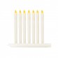 8 Flameless Battery Operated LED Taper Candles w/ Timer