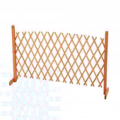 Arched Expanding Freestanding Wooden Trellis Fence Garden Screen