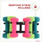 12kg Neoprene Hand Dumbbell Workout Weight Set Including Stand