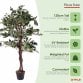 Artificial Ficus Tree Plant 120cm Indoor Outdoor Decoration