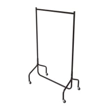3ft Garment Clothes Rail Super Heavy Duty All Metal Black