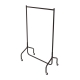 3ft Garment Clothes Rail Super Heavy Duty All Metal Black