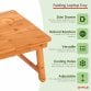 Portable Folding Bamboo Laptop Notepad Tablet Computer Table Desk Stand