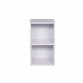 2 Tier Wooden Shelf White Bookcase Shelving Storage Display Rack