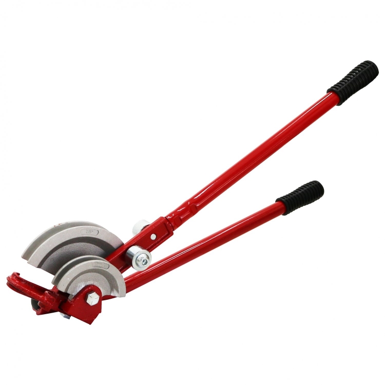 Heavy Duty Plumbers Pipe Bender Tool With 15mm and 22mm Formes - Click Image to Close