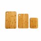 3 Piece Bamboo Wooden Chopping Cutting Board Kitchen Set