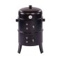 3-in-1 Multi Function Charcoal Barbecue BBQ Grill & Smoker with Thermometer