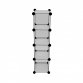 Interlocking 16 Compartment Shoe Organiser Cube Rack White