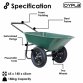 Heavy Duty Two Wheeled 70L Garden Wheelbarrow Pneumatic Tyre