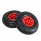 2x 10" 3.00-4 Plastic Rim Sack Truck Replacement Pneumatic Tyre Wheel