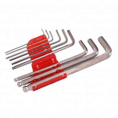Set of 9 Hex Allen Wrench Repair Tool L Shape TRX Key