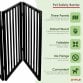 Black Dog Safety Folding Wooden Pet Gate Portable Indoor Barrier