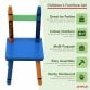 Childrens Wooden Crayon Table and Chairs Set Kids Room Furniture