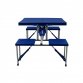 Portable Folding Outdoor Picnic Table and Bench Set 4 Seats