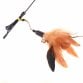 Cat Wand Teaser Interactive Toy with 3 Feather Tips
