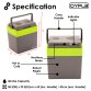 30L 240V AC & 12V DC Coolbox Hot Cold Portable Electric Cool Box