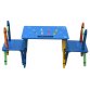 Childrens Wooden Crayon Table and Chairs Set Kids Room Furniture