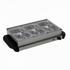3x 2.5L Large Electric 3 Section Buffet Food Warmer Hot Plate Server