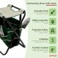 Folding Gardeners Stool with 5pc Tools and Storage Bag Gardening