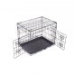 24" Folding Metal Dog Cage Puppy Transport Crate Pet Carrier