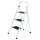 Foldable 3 Step Ladder Stepladder Non Slip Tread Safety Steel