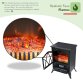 1850W Log Burner Flame Effect Electric Fireplace Stove Heater