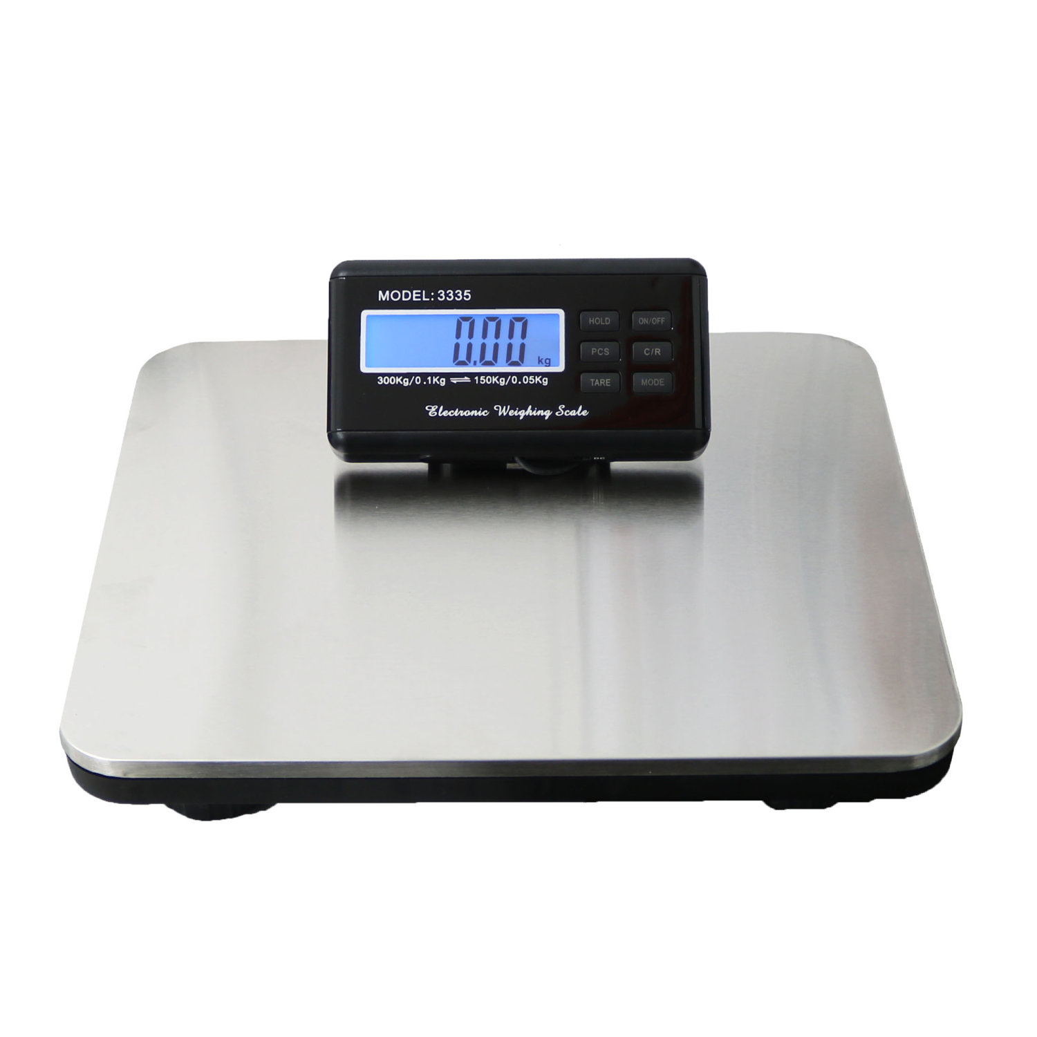 100-240V UK Plug Zerone Postal Scale 300KG Heavy Duty Postal Postage Parcel Packet Shipping Platform Scale Electronic Postal Parcel Weighing Scale with LCD Display 