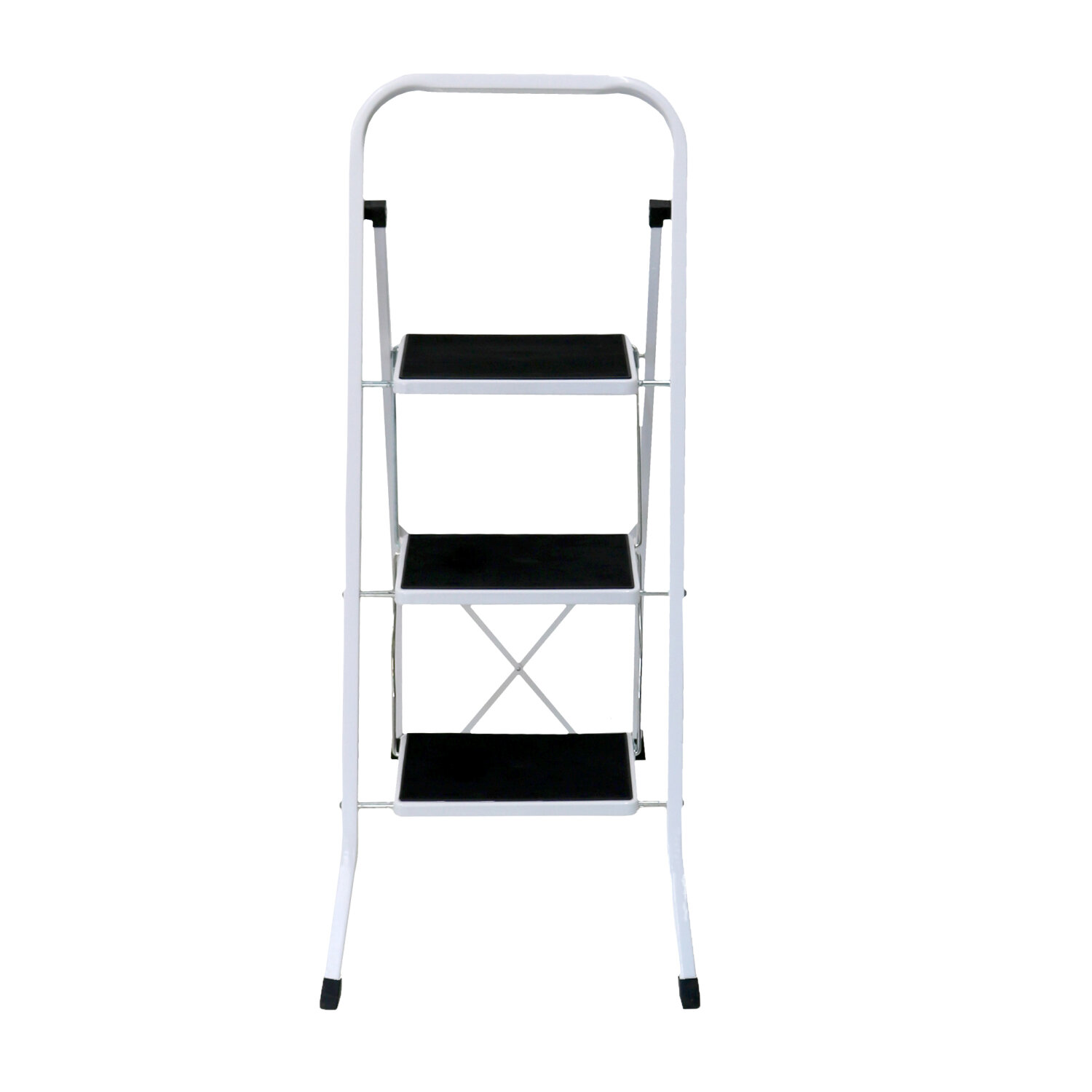 Details about   3 Steps Ladder Folding Non Slip Safety Tread Heavy Duty Industrial Home Use New 