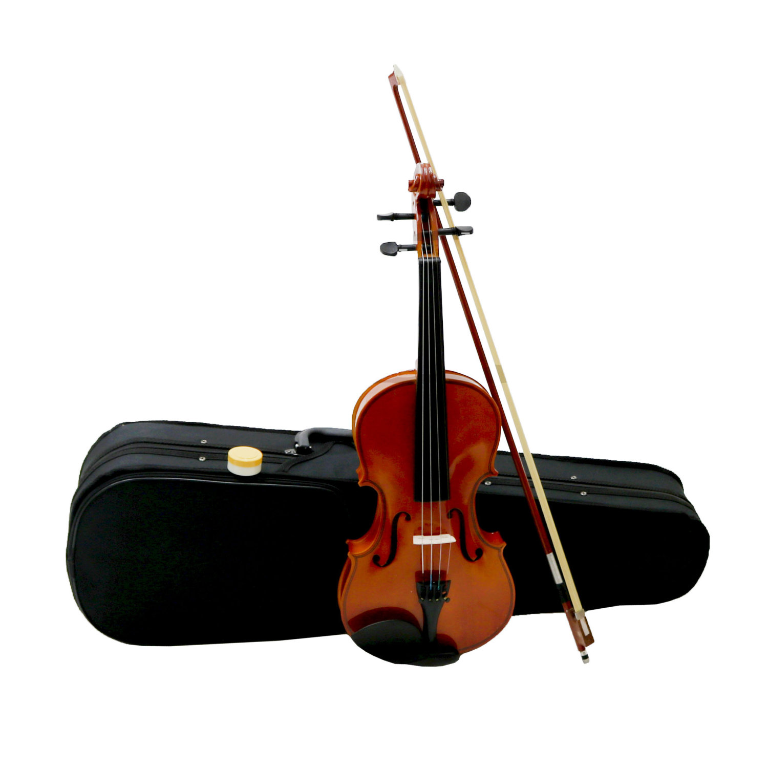 Violin Set Affordable Musical Instrument for Kids Beginners Students Adults Case Bow Rosin 4/4 High-grade 8 Pattern Electroacoustic Violin Kit Black 