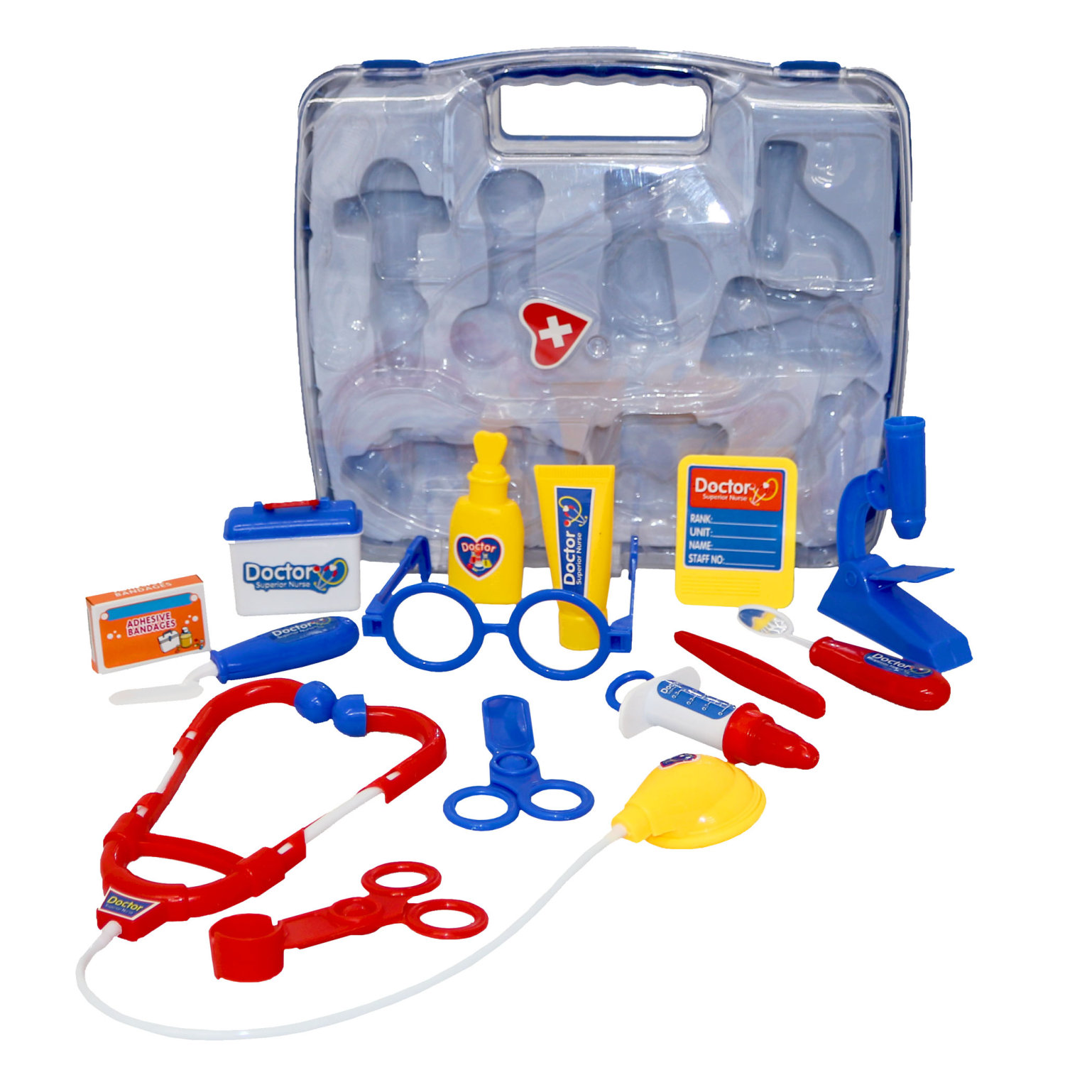 Details about    Medical Doctor Set 3 in 1 Medic Kit Toy Medical Playset Nurses Role Play Set Uk 