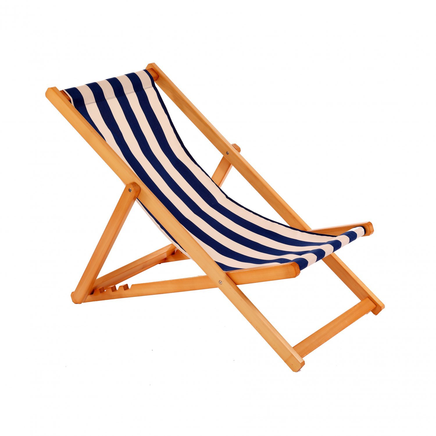 Traditional Folding Hardwood Garden Beach Deck Chairs Deckchairs - £37.