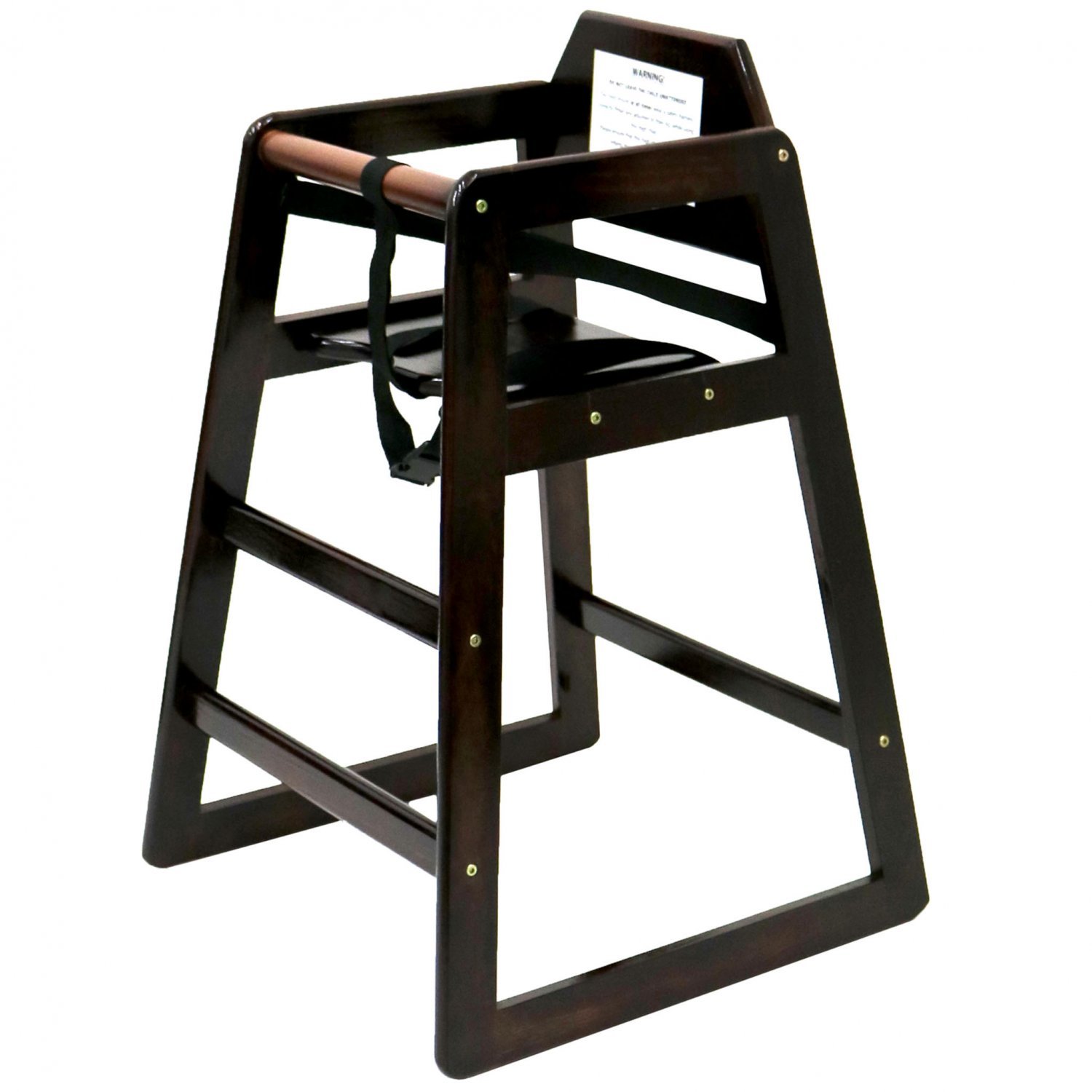 Kids Wooden High Chair - Dark Brown - £26.99 : Oypla ...