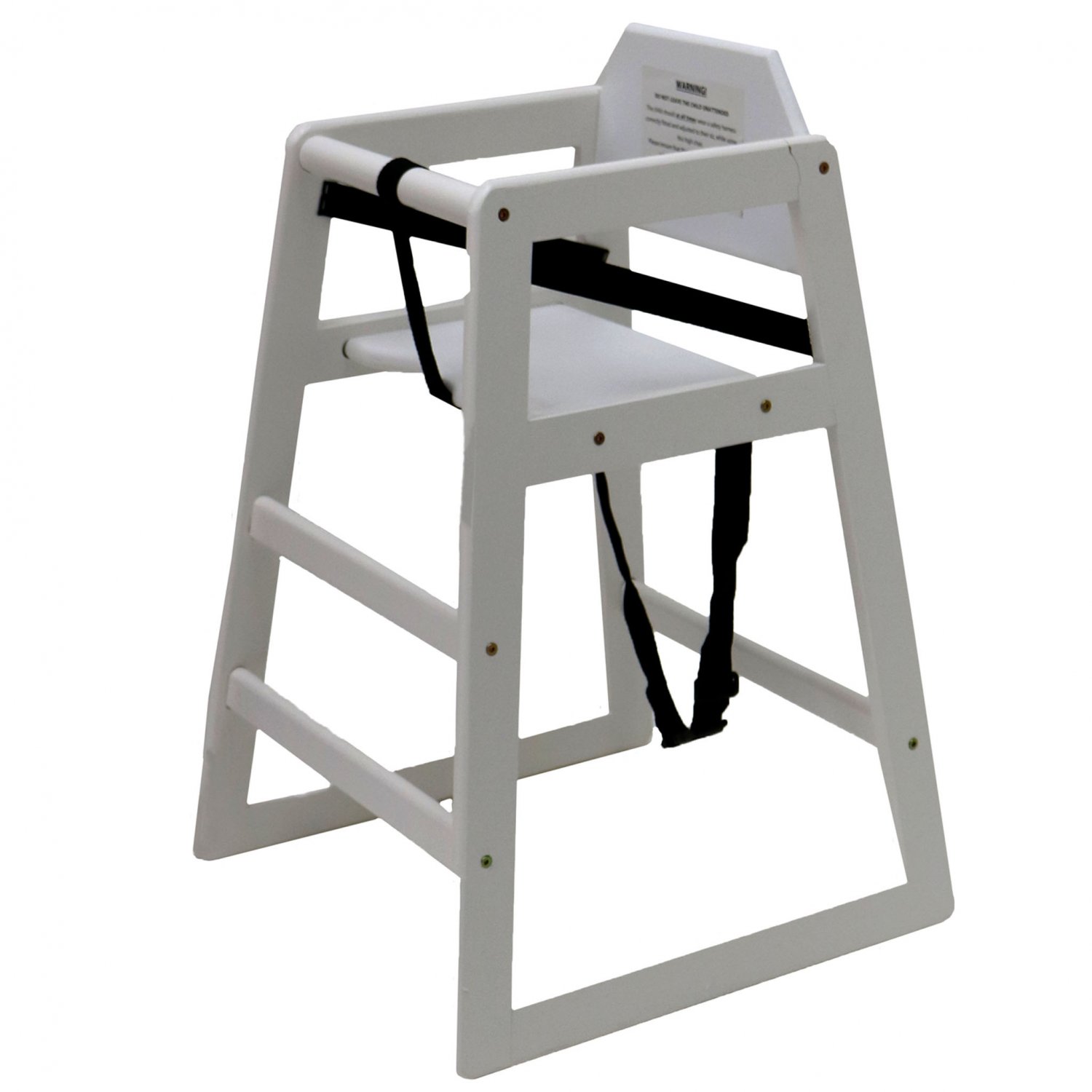 white and wood high chair