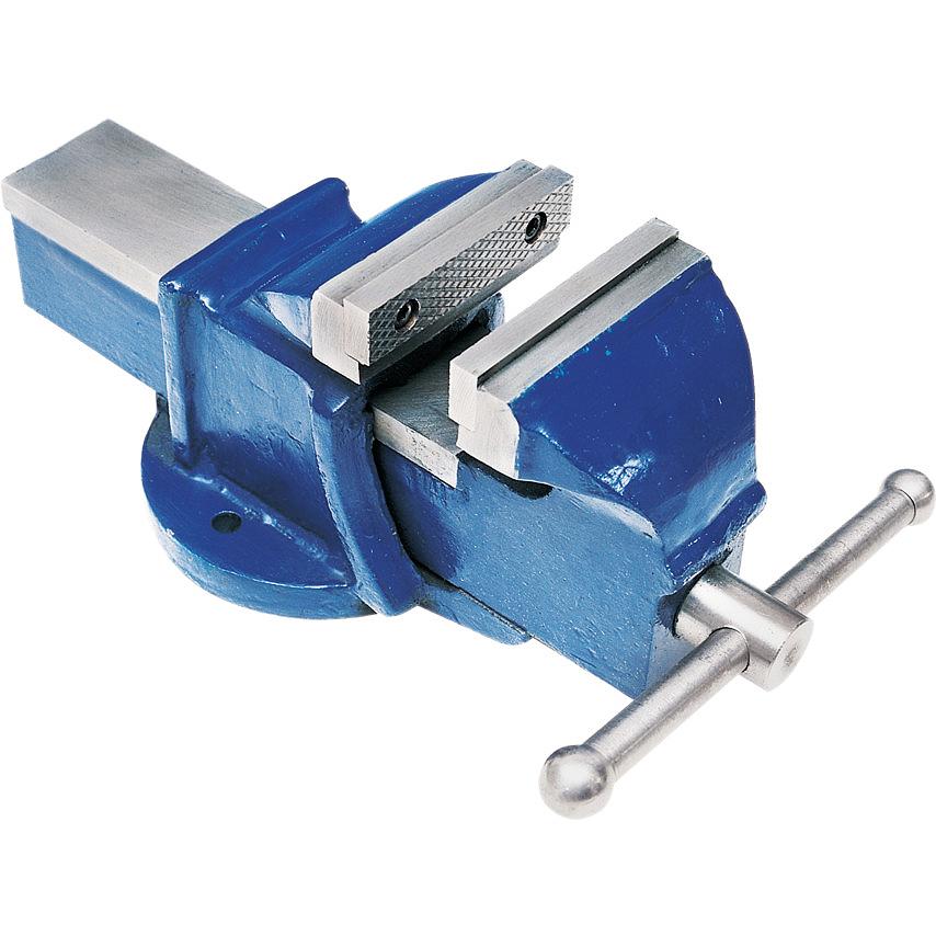 Frooby Heavy Duty Bench Vice – 360° Swivel Base, Engineers Vice With Clamp Jaw, Blue