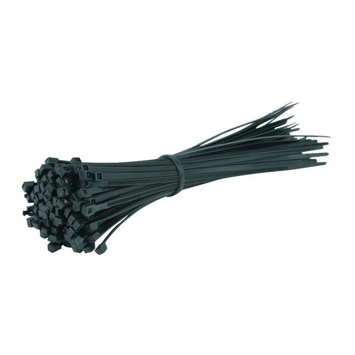 3475 4 8mm x 300mm black cable zip wrap ties pack of 100