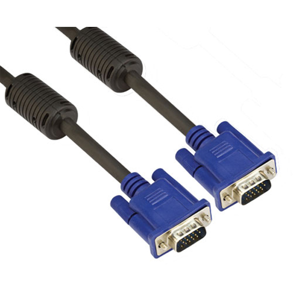 1.5m VGA 15pin Male to Male PC Monitor TV Projector Cable Lead - £2.99