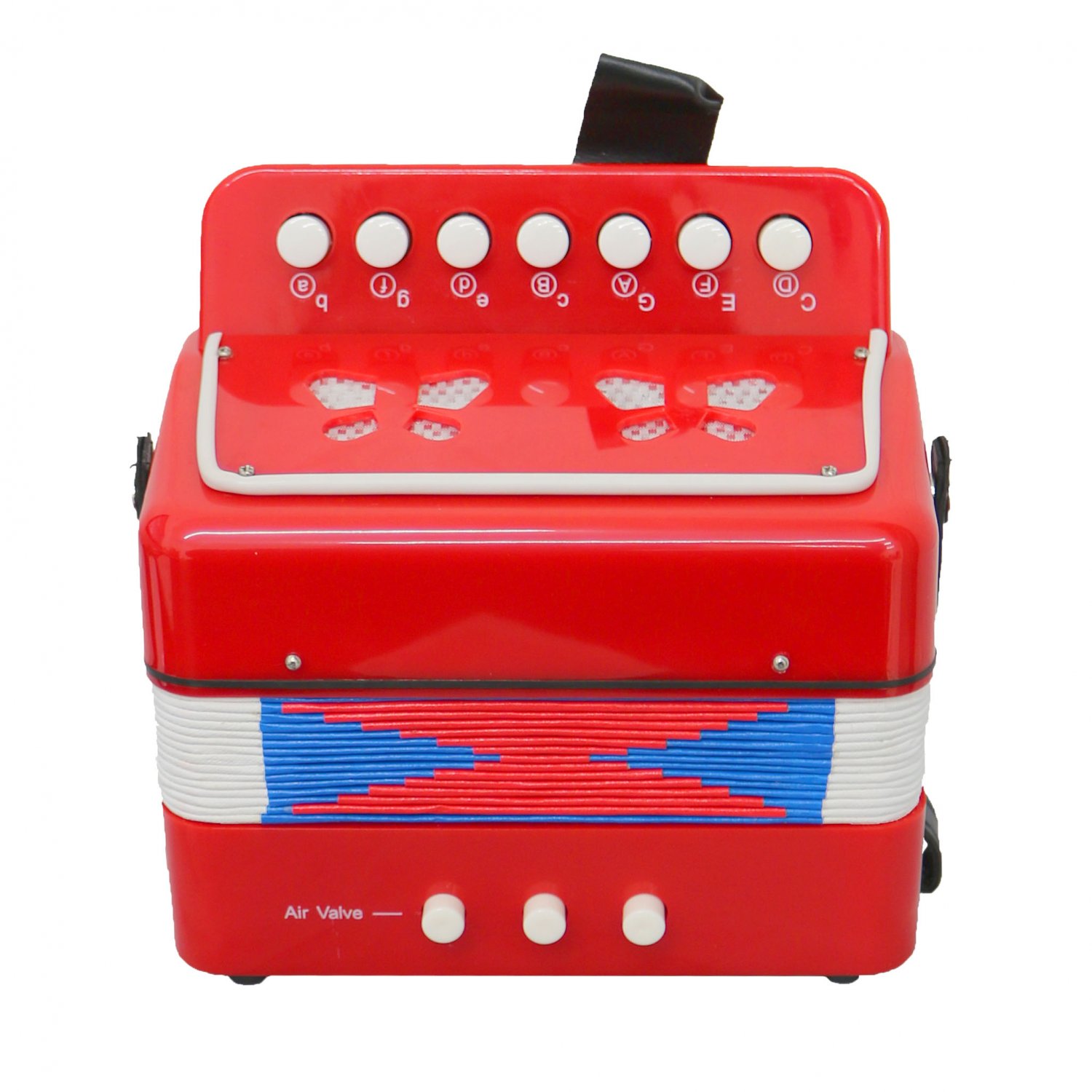 7-Key 2 Bass Kids Accordion Childrens Mini Musical Instrument Easy to Learn Music White Kids Accordion Musical Instrument for home and classroom 