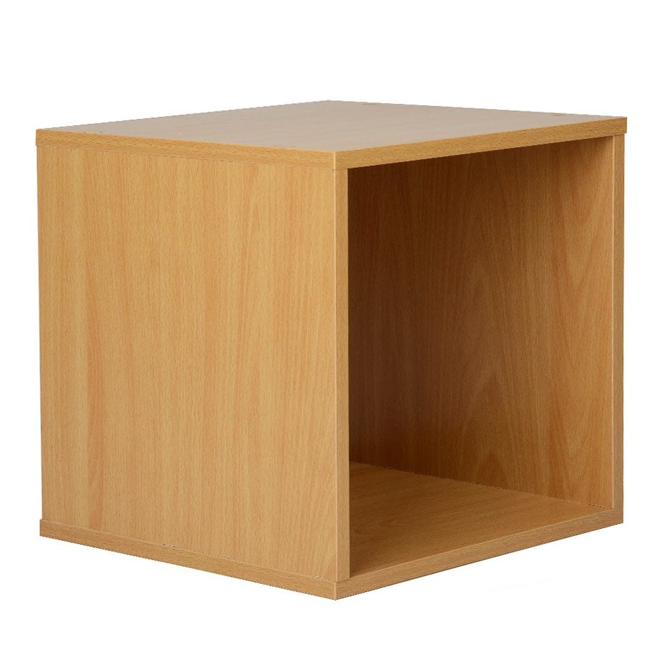 Oypla Storage Cube 1 Tier Wooden Shelf Bookcase Shelving Storage Rack 