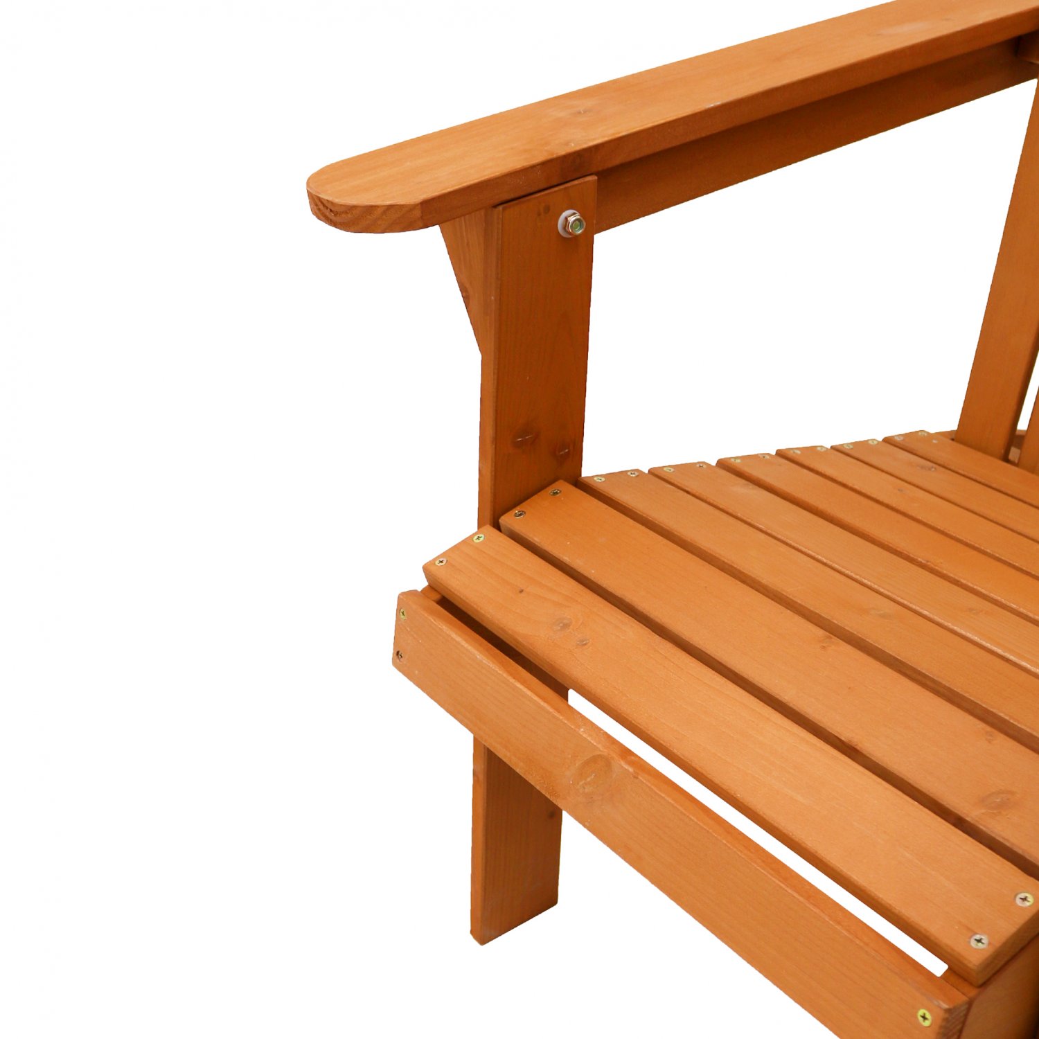USA_BEST_SELLER Outdoor Foldable Fir Wood Adirondack Chair Fir Wood Construction Patio Deck Garden Deck Furniture 