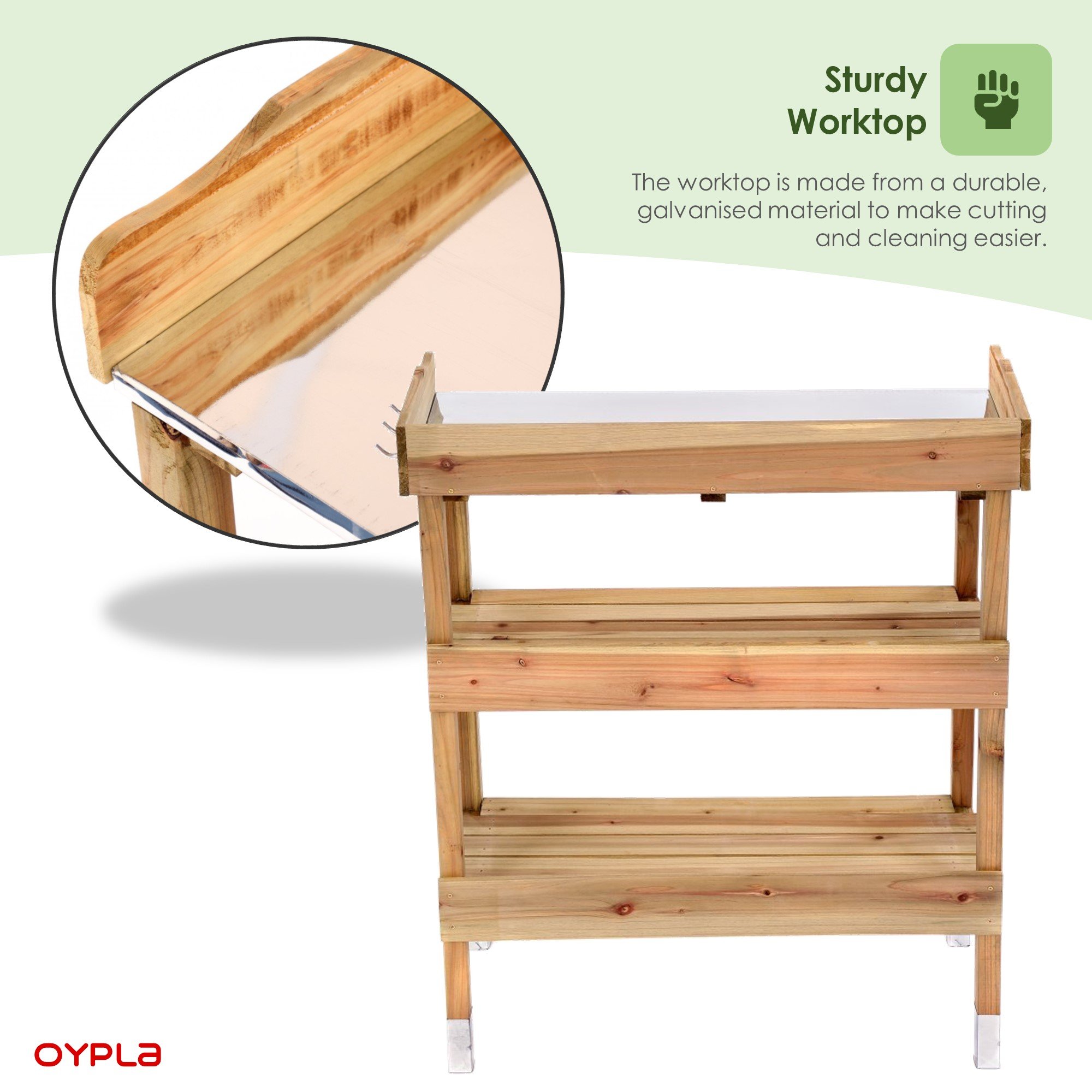 Oypla | Wooden Potting Table | Shop Online Today