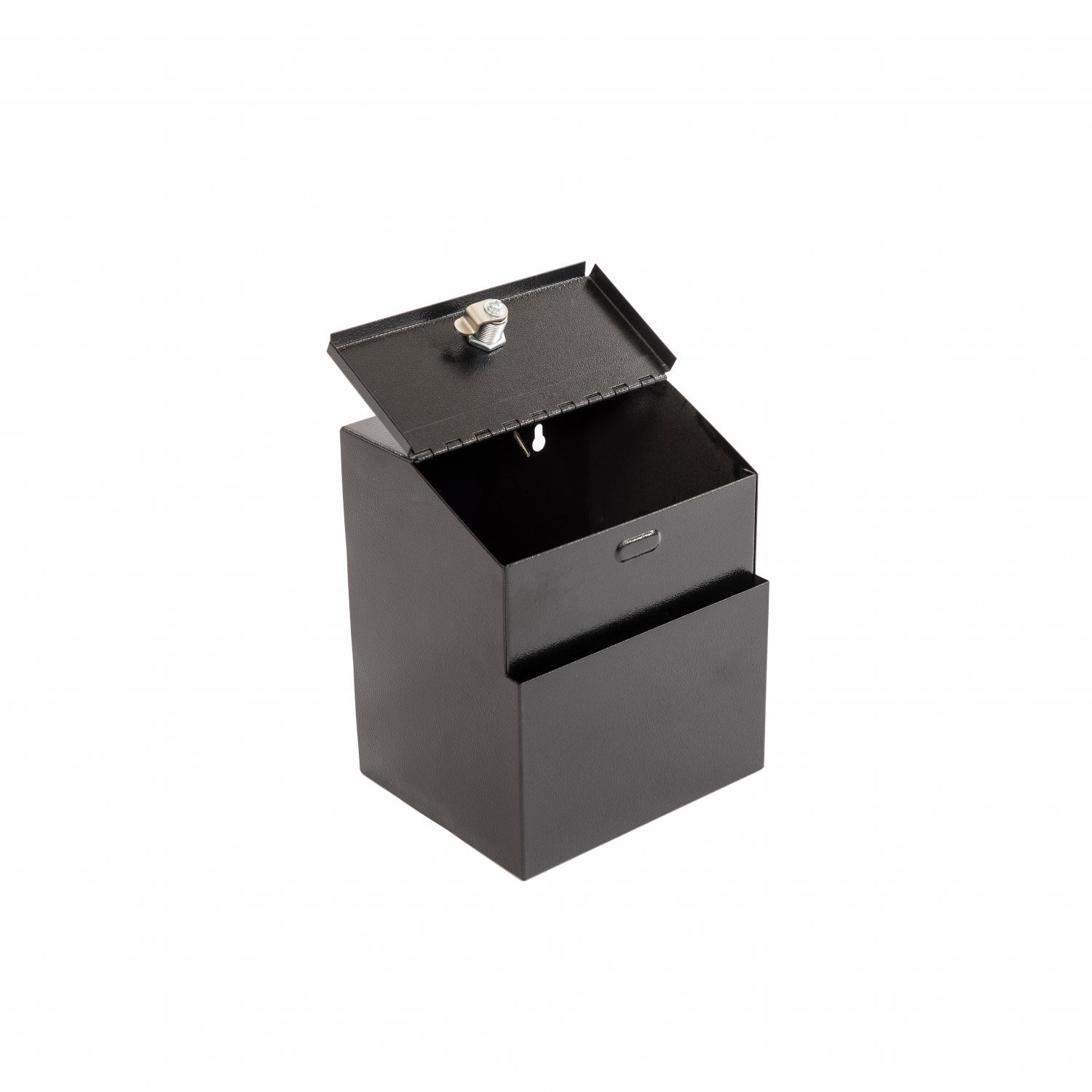 Donation Box Key Drop Box Adir Wall Mountable Steel Suggestion Box with Lock Ballot Box Collection Box Red with 25 Suggestion Cards 